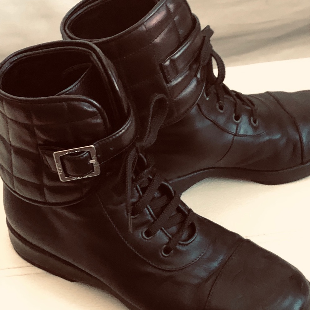 Chanel Vintage Army Boots
